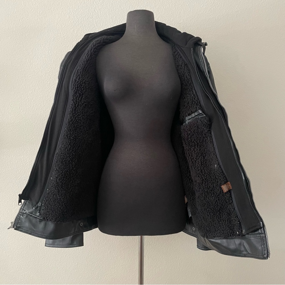 Men’s Sonoma Faux Leather Jacket, Double Lined, RN#102271 - Picture 5 of 8